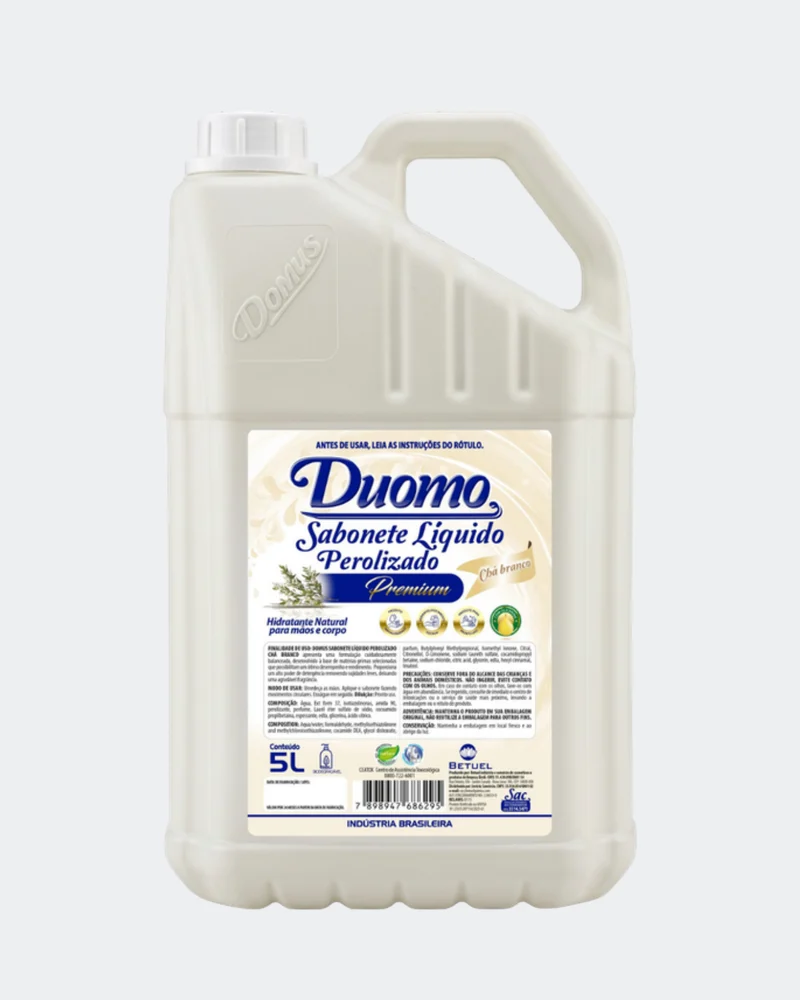 Duomo Sabonete Líquido Hidratante Chá Branco - 5L (frasco leitoso)