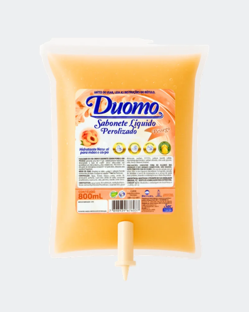 Duomo Sabonete Líquido Perolizado Pêssego - 800ml